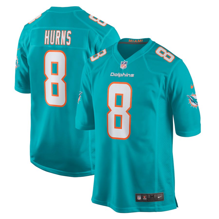Men Miami Dolphins #8 Allen Hurns Nike Green Game Player NFL Jersey->miami dolphins->NFL Jersey